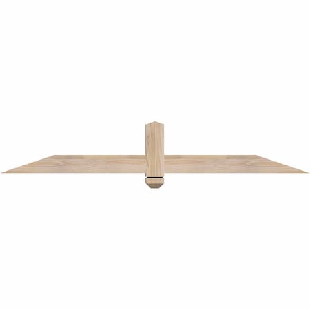 Ekena Millwork Eugene Smooth Timber Gable Bracket, Douglas Fir, 60"W x 10"H x 3 1/2"D x 3 1/2"F, 4/12 Pitch GBW060X10X0404EUG00SDF